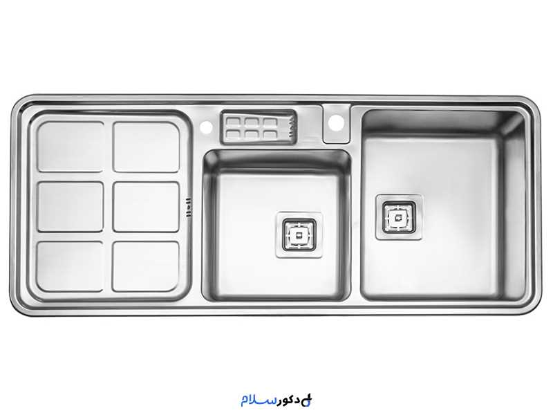 سینک دو لگنه باکسی 855 توکاراستیل البرز